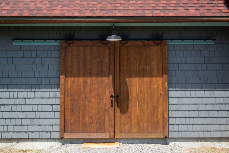 Sliding Barn Doors Open to Reveal...
