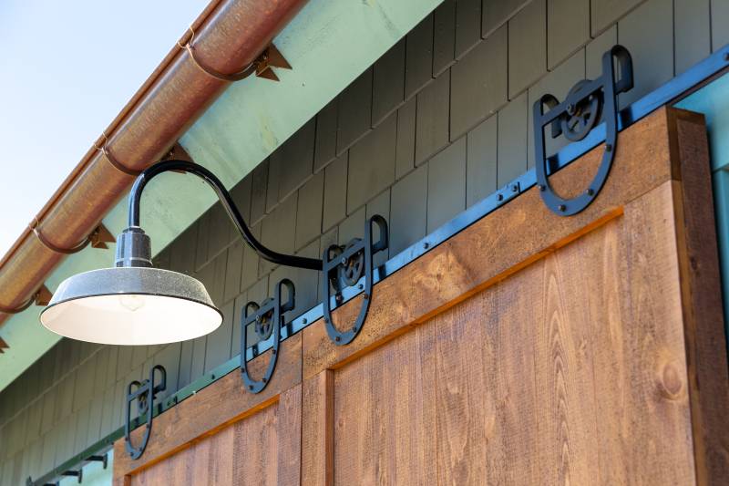 Horseshoe Tracks • Sliding Barn Doors • Custom Timber Frame Barn