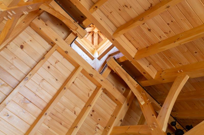 Custom Timber Frame Cupola • Timber Framed Into the Barn