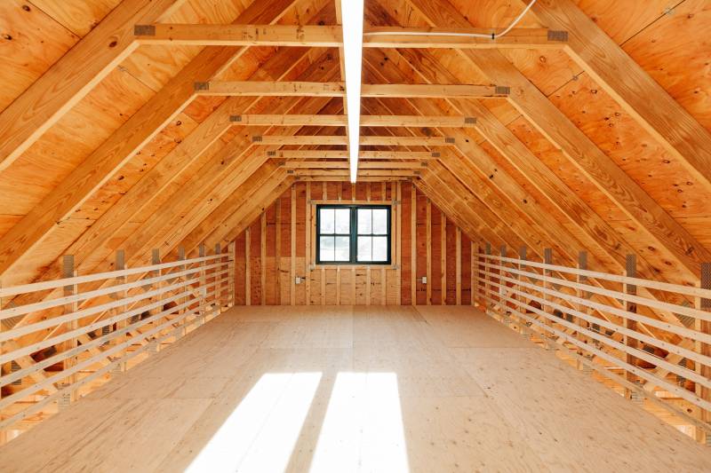 24' x 24' Newport Garage • Second Floor Loft