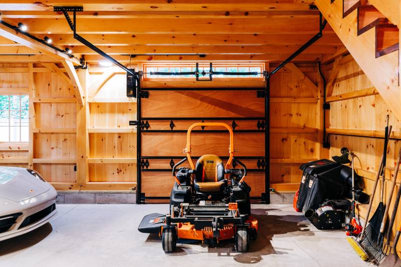 The Second Overhead Door • Stairs to the Second Floor on the Right