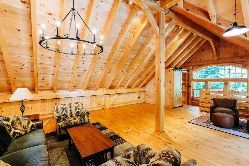 3' Knee Wall • Ridge Beam Roof System