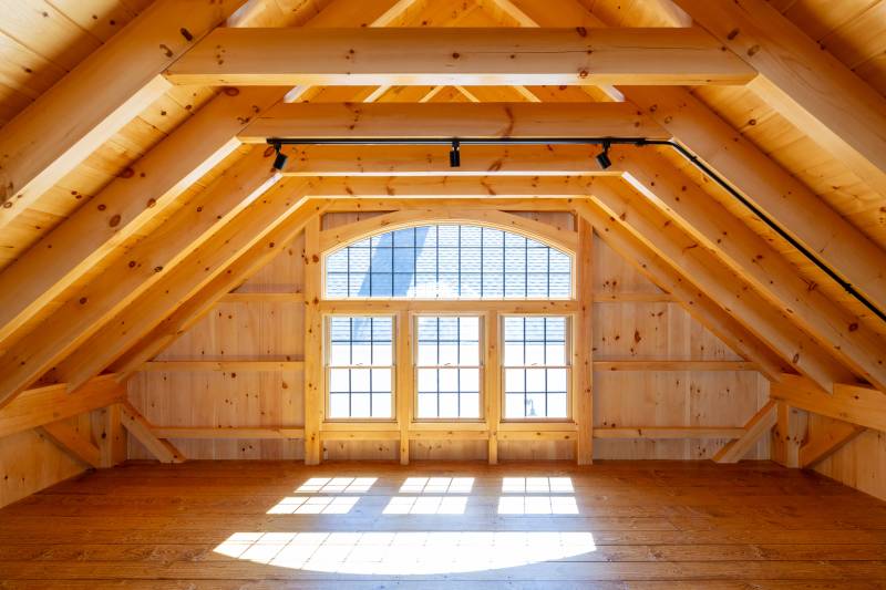 Andersen 400 Series Bow-Top Window • Post & Beam Barn