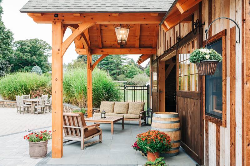 Seating Area Underneath the Entryway