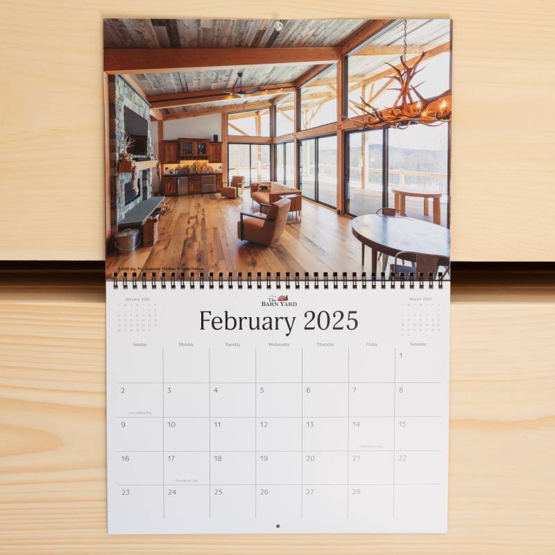 The Barn Yard 2025 Calendar • February