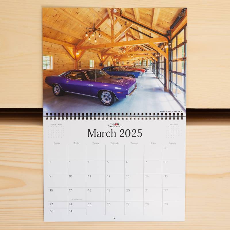 The Barn Yard 2025 Calendar • March