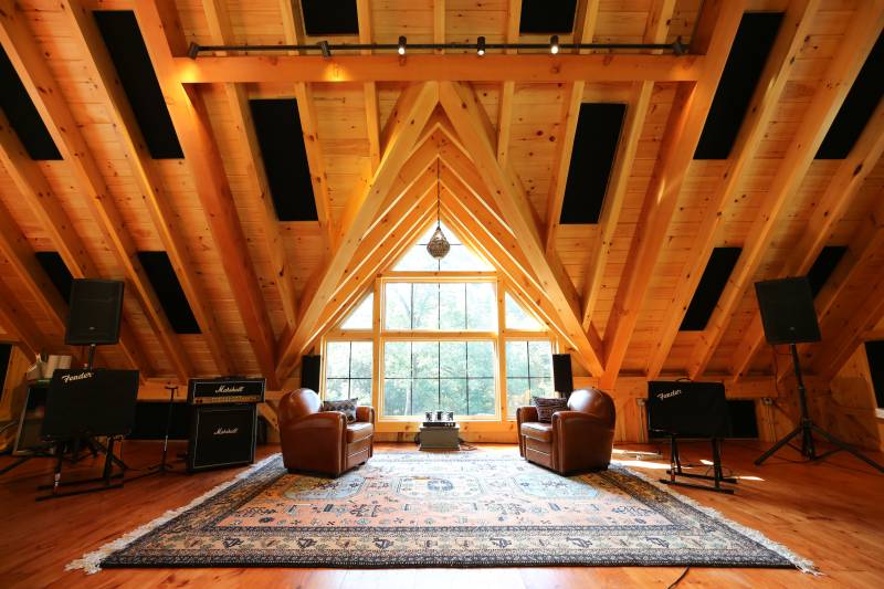A Second 12' Reverse Gable Dormer • Seating Area • Post & Beam Barn