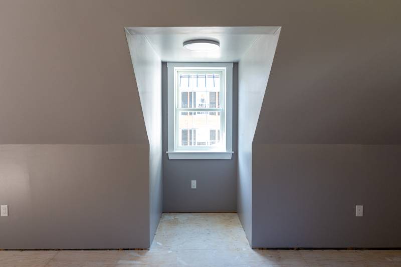Looking Out of One of the Dormers