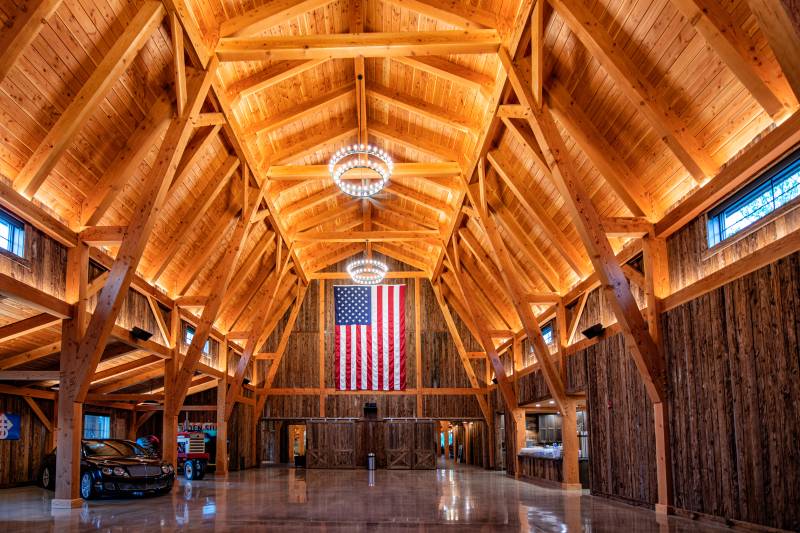 The Interior • Custom Timber Frame Barn