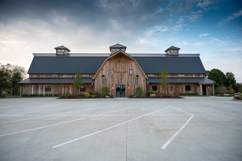 64' x 152' Timber Frame Gambrel-Style Event Barn, Iowa