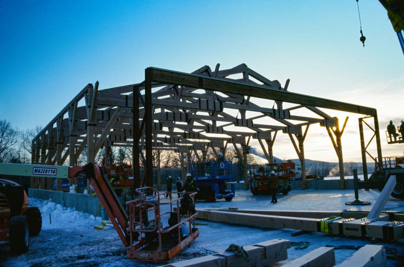 Seven Trusses Set, and Steel Door Framing