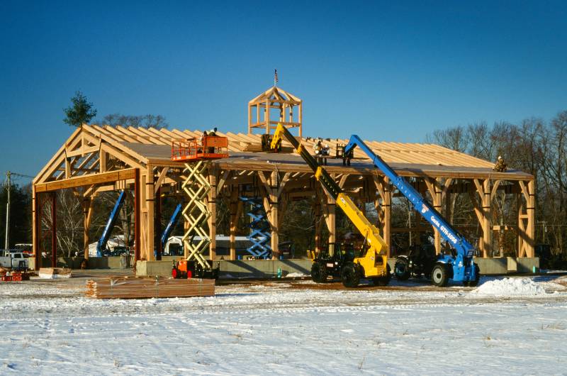 Starting on the Roof Decking