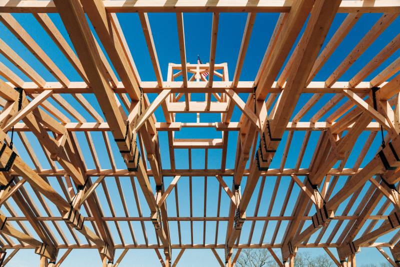 An Impressive Sight • Timber Frame Airplane Hangar