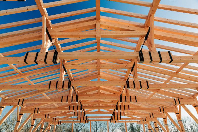 Eight Queen Post Trusses Capture Your Attention