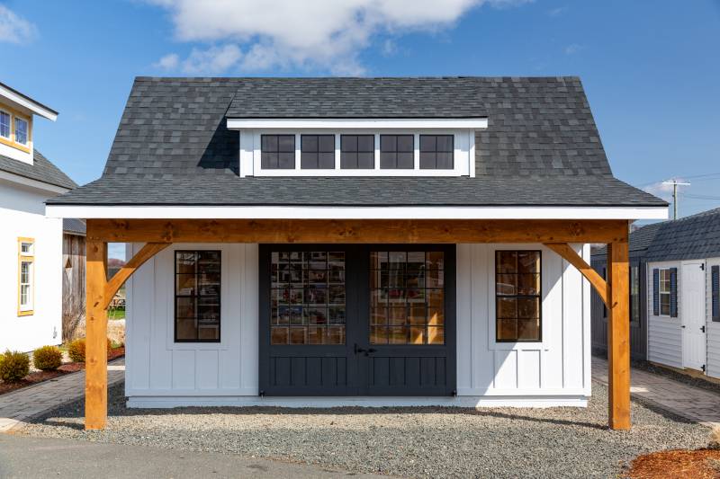 5-Window Transom Dormer • LP Board & Batten Siding 