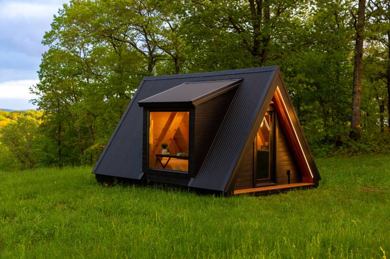 Relax in Nature with the A-Frame Cabin