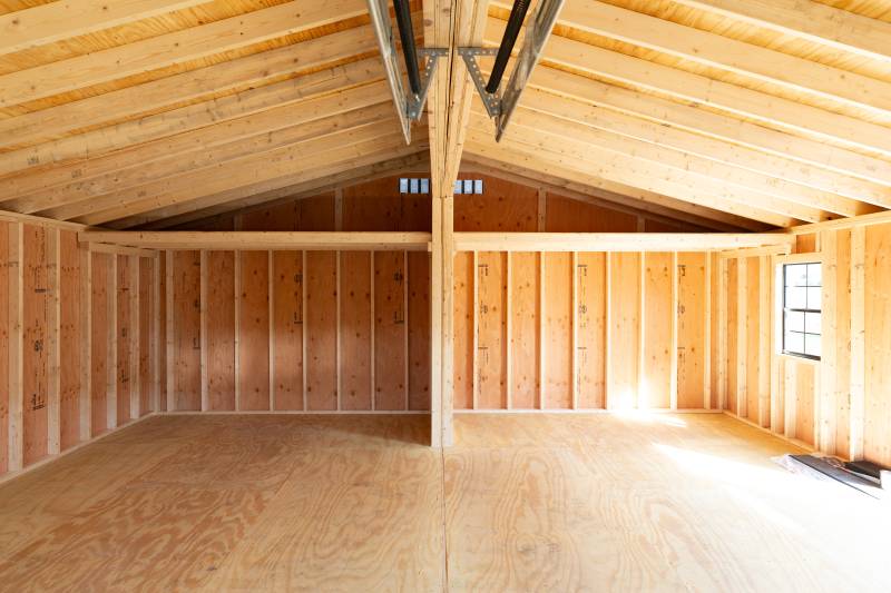 4' x 12' Loft in each bay
