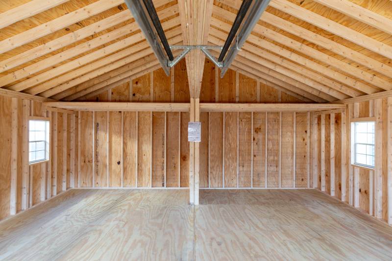 4' x 12' Loft in each bay