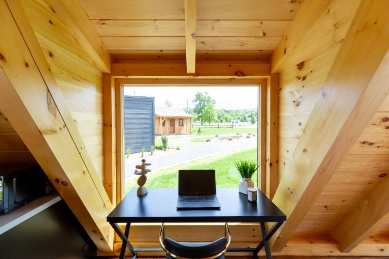 Looking out of the 7' Shed Dormer with Andersen Picture Window