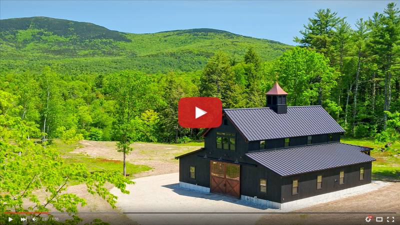 Post & Beam Monitor Barn in the Mountains of New Hampshire