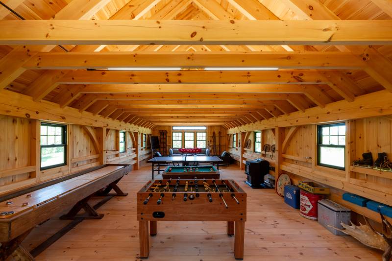 42' x 48' Pinedale Monitor Barn Second Floor Loft • timber frame barn post & beam