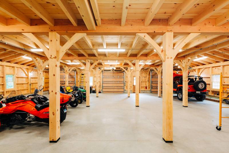 54' x 48' Hamilton Carriage Barn first floor interior