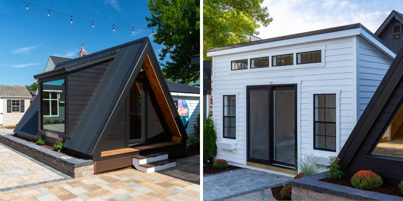 Display Models On Sale at The Big E: A-Frame Cabin & Classic Studio