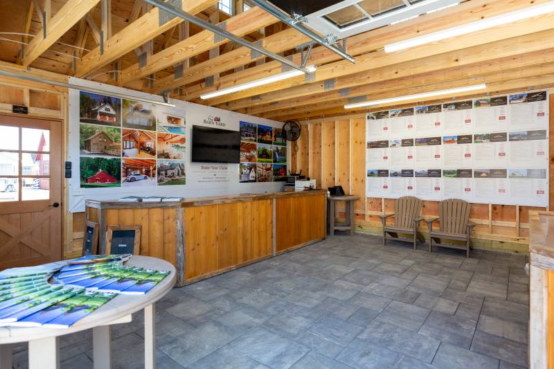 Inside the 24' x 24' Newport Garage