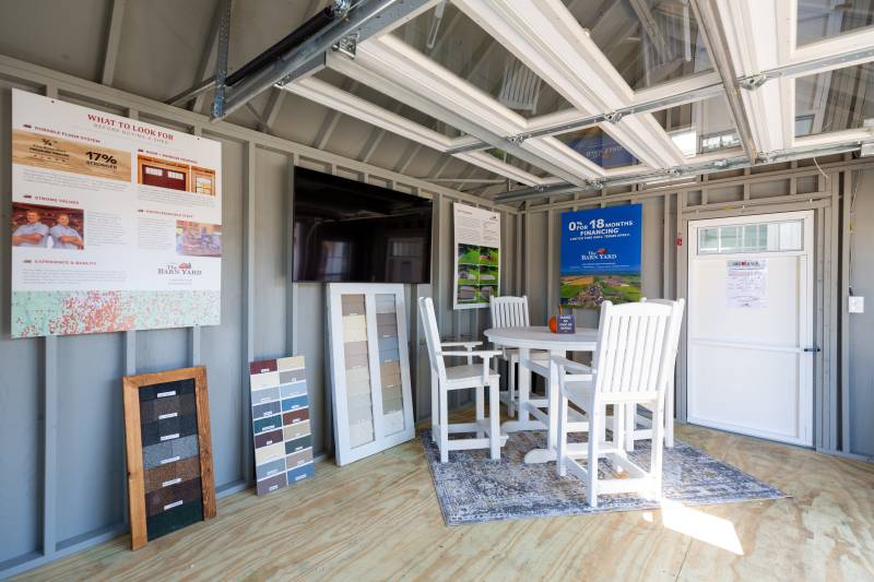 Painted Interior • Seating Area • 3' Entry Door with Transoms