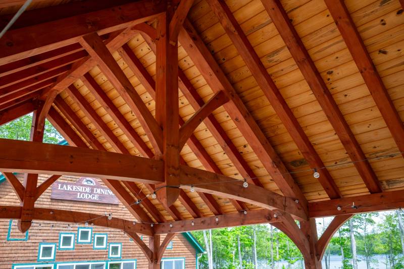 1x8 T&G Pine Roof Decking, in color Natural