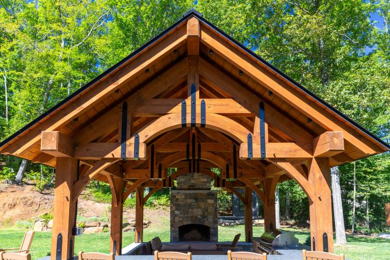 9-12 Roof Pitch • Post & Beam Pavilion