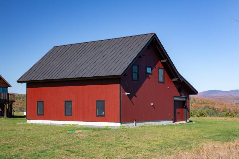 Post & Beam Barn in the Vermont Landscape • Metal Roof by Others