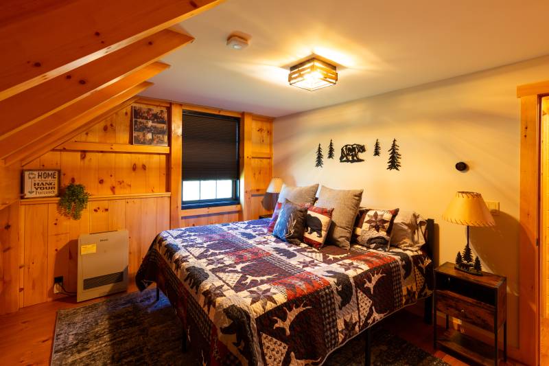 A bedroom on the second floor