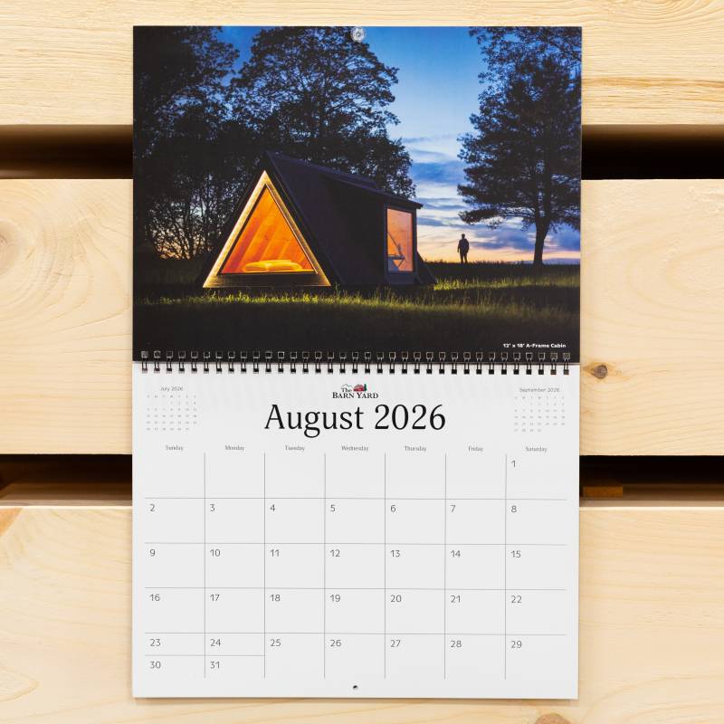 The Barn Yard 2026 Calendar • August