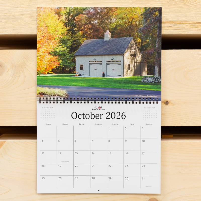 The Barn Yard 2026 Calendar • October