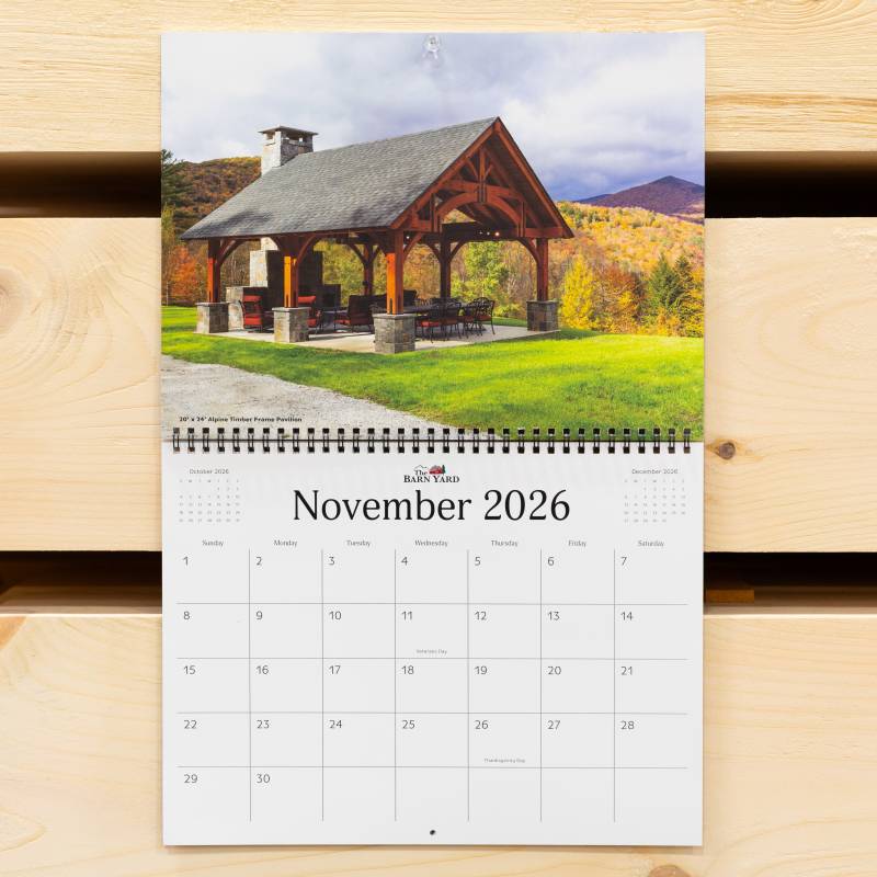 The Barn Yard 2026 Calendar • November