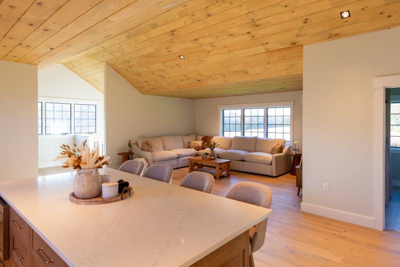 Looking at the living room from the kitchen • ADU