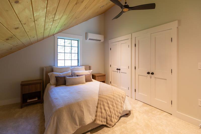 Two large closets in the bedroom • ADU options custom builder