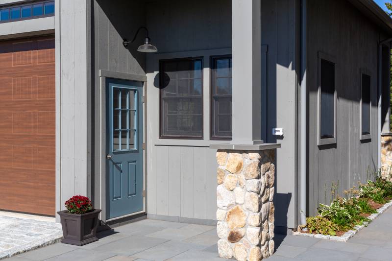 The entrance to the Carriage Barn’s interior