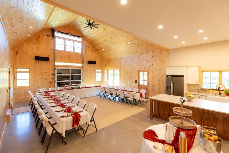 Entertain with ease in this conventionally framed, spacious family barn