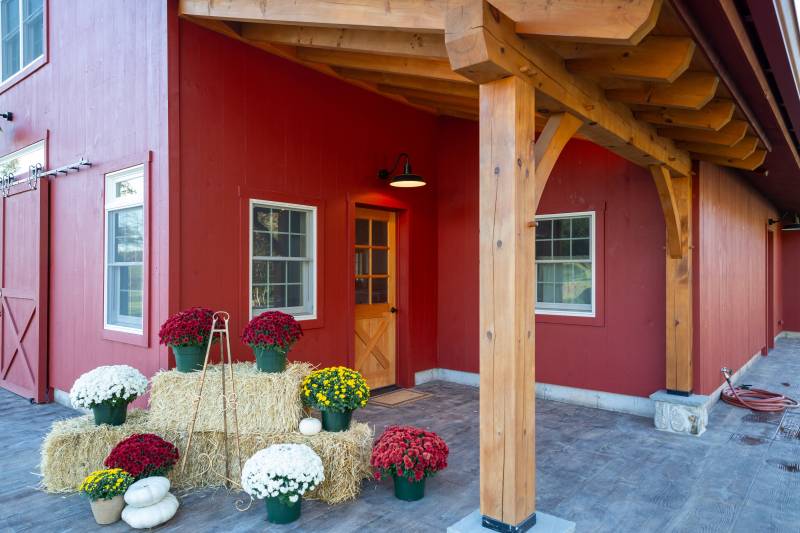 The barn is a great place to gather through the seasons