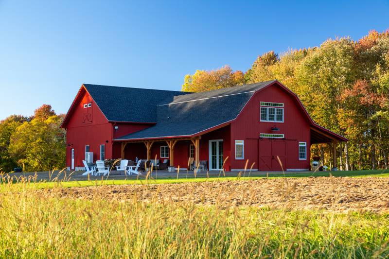 The family barn in the fall