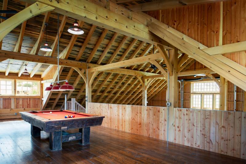 69' x 56' Preakness Saratoga Barn second floor loft
