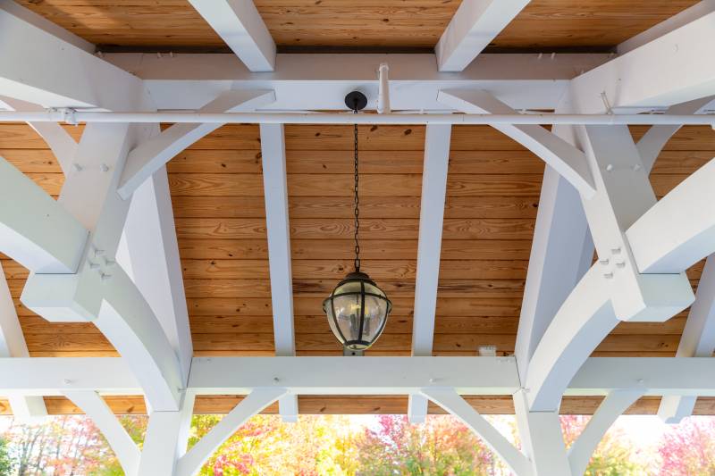 Douglas fir tongue & groove roof decking