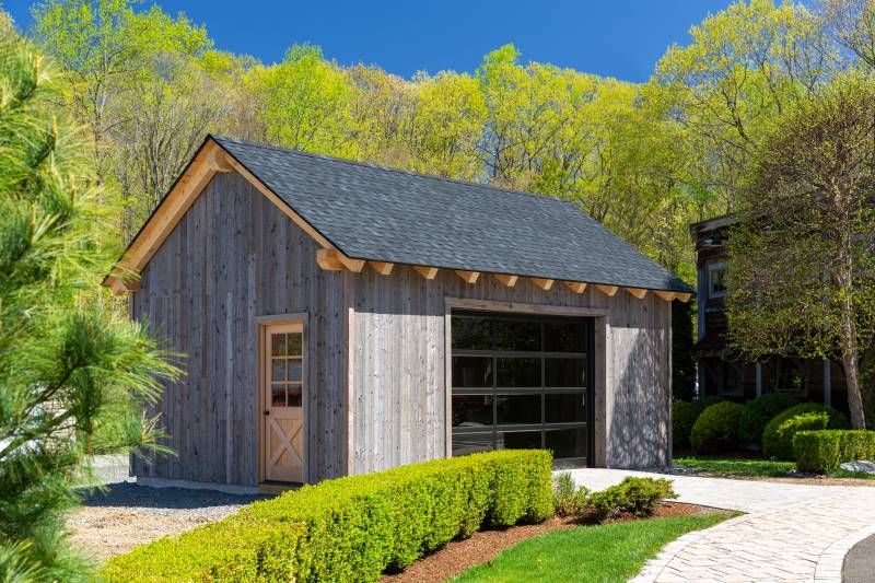 16' x 24' Montauk Timber Frame Pool House, Bethel, CT