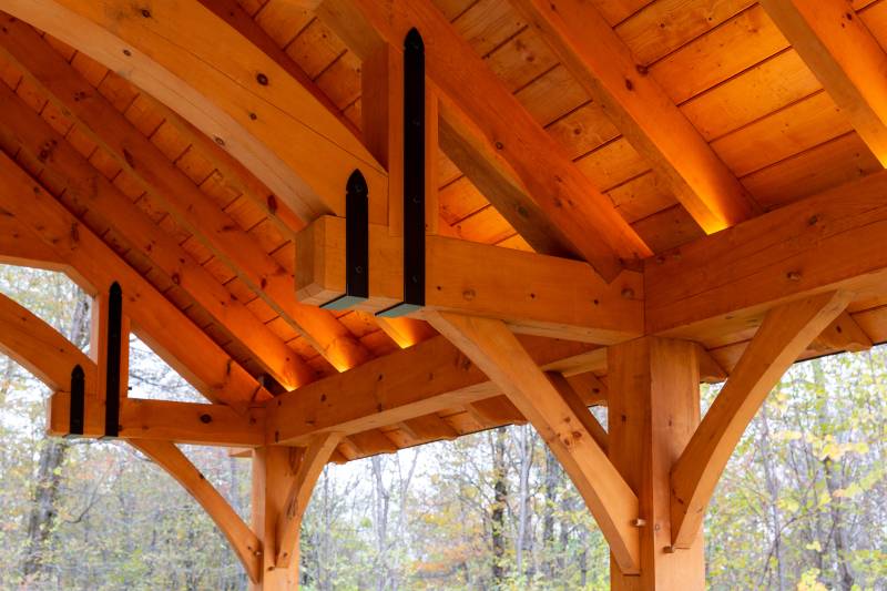 Authentic mortise & tenon post & beam construction