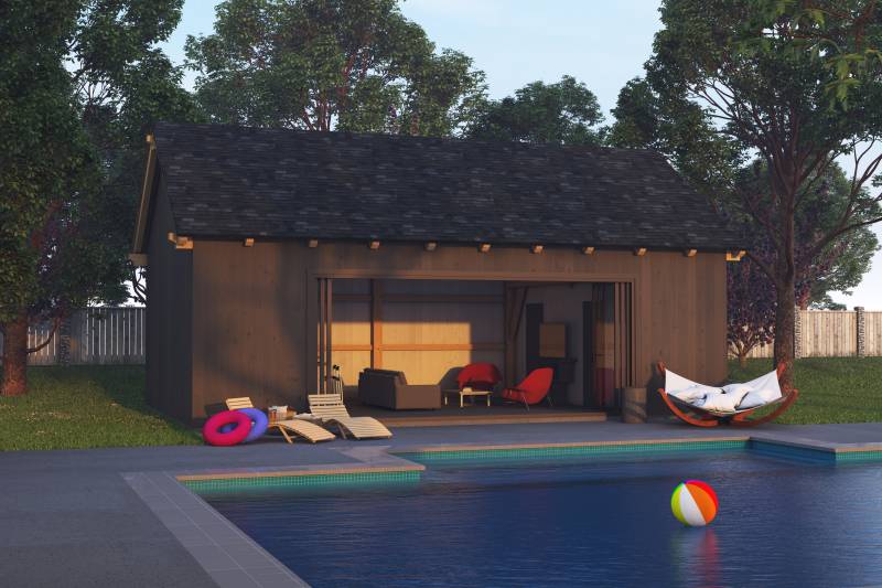 20' x 32' Montauk Pool House