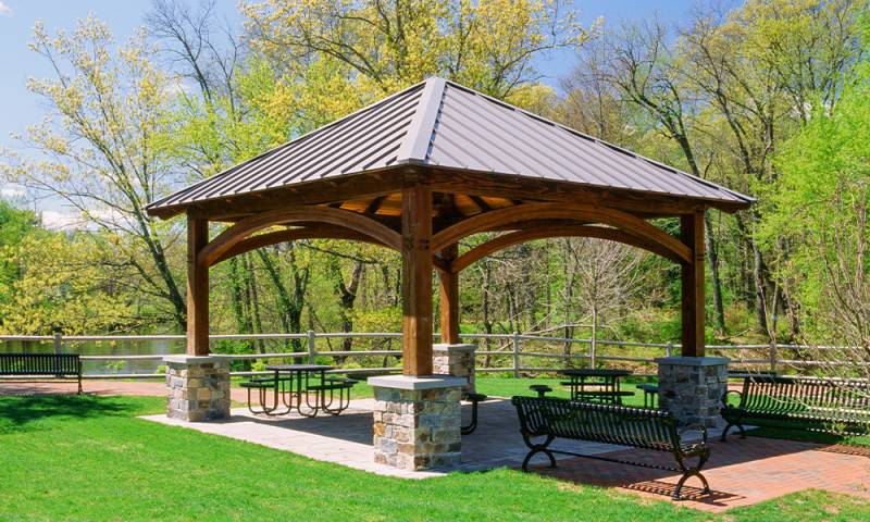Timber Frame Pavilion Landing Page - Built