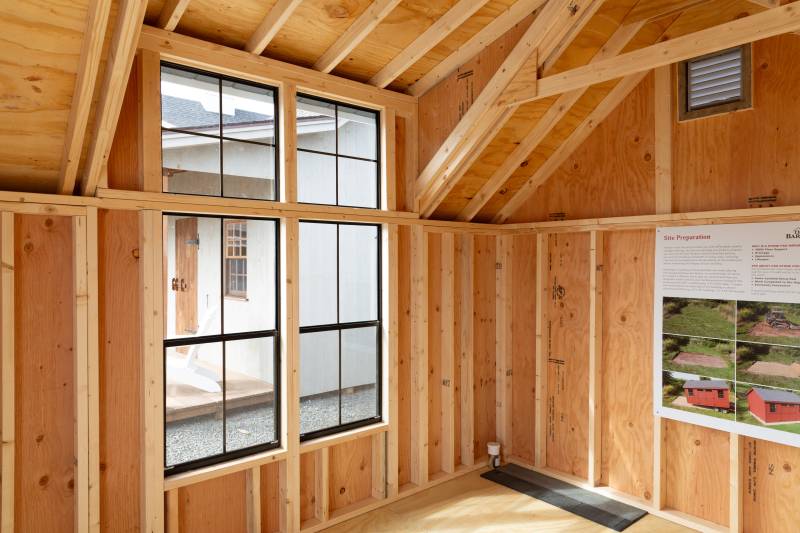 10' x 12' Victorian Cottage with 2-Pane Modern Dormer Interior