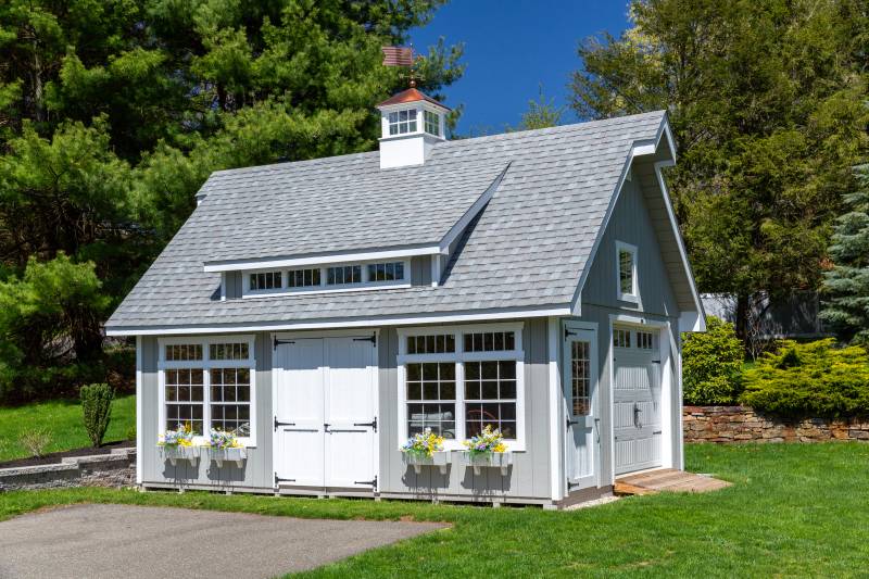 16' x 22' Grand Victorian Cape Garage, Durham, CT